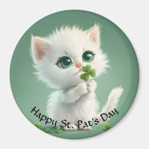 Gatito Con Un Imán De Shamrock