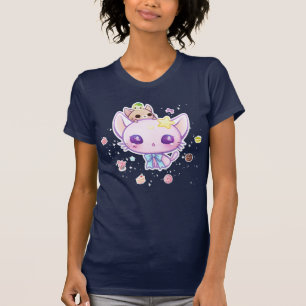 Gatito de la estrella de Kawaii con la camiseta