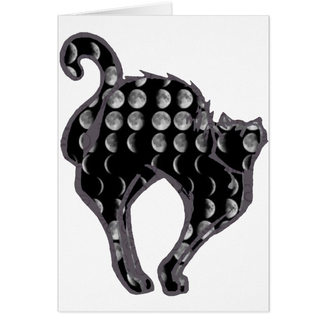 Gatito de la fase de la luna (Frente)