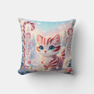 Gatito de menta - Almohada de bosque de bastón de