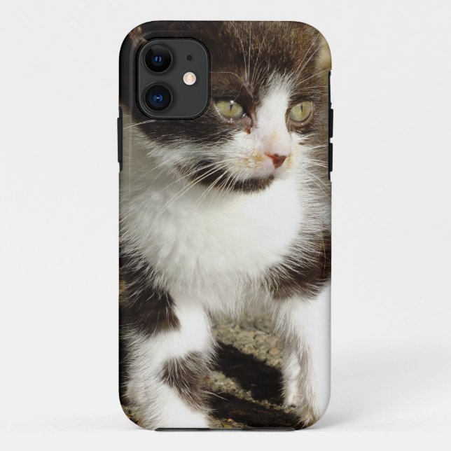 Gatito de Tuxedo para bebé - Funda para iPhone par (Reverso)