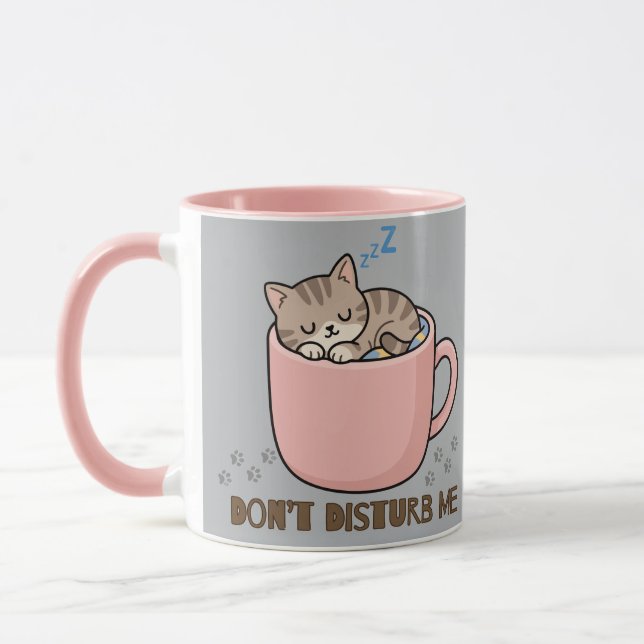Gatito Dormido en Taza de Té (Izquierda)