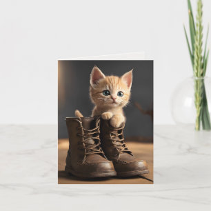 Gatito en el arranque antiguo