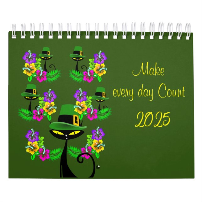 Gatito gatito del calendario 2025 irlandés (Tapa)