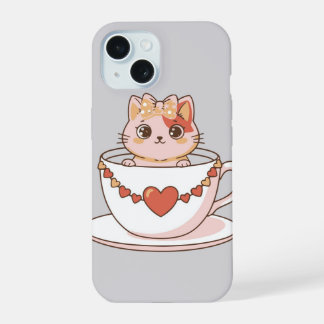 Gatito Kawaii en una Taza de Té