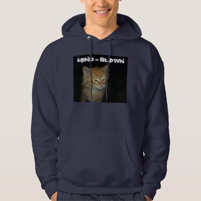 Gatito "MEND = BLOWN" Camisas de sudadera encapuch (Anverso)