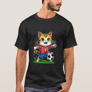 Gatito Meta Camisetas de fútbol lindas para niños