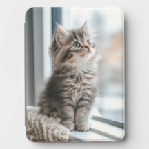 Gatito mirando por la ventana