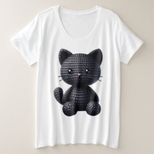 Gatito Negro de Ganchillo