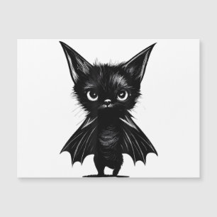 Gatito negro gruñón de Halloween con disfraz de mu