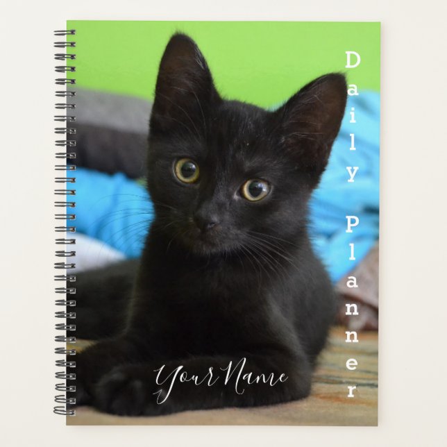 Gatito negro - Planificador diario- HAMbWG (Anverso)