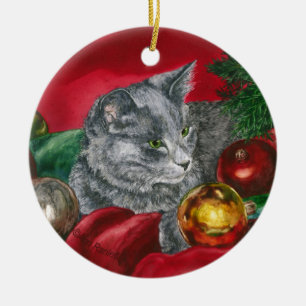 Gatito, ornamento del gato - "casero para los día