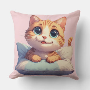 Gatito Pequeño Sobre Almohada Para Decoración De H