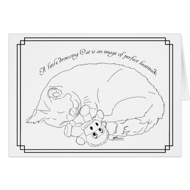Gatito somnoliento (Anverso (Horizontal))