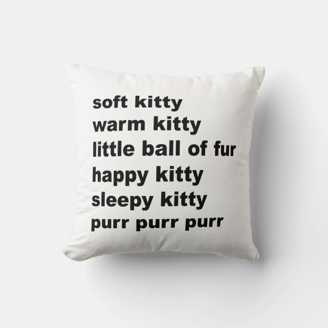Gatito suave. Almohada (Anverso)