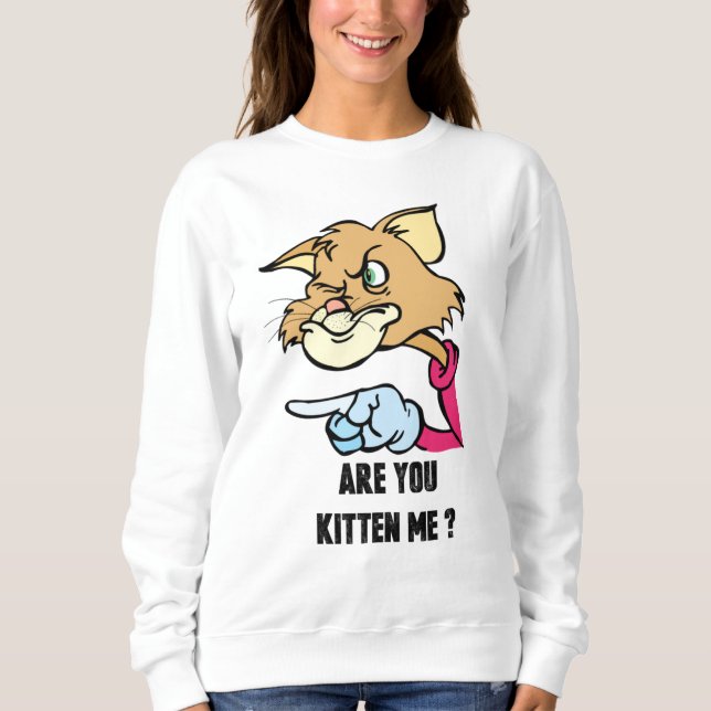 ¿Gatito? Sudadera básica para mujer (Anverso)