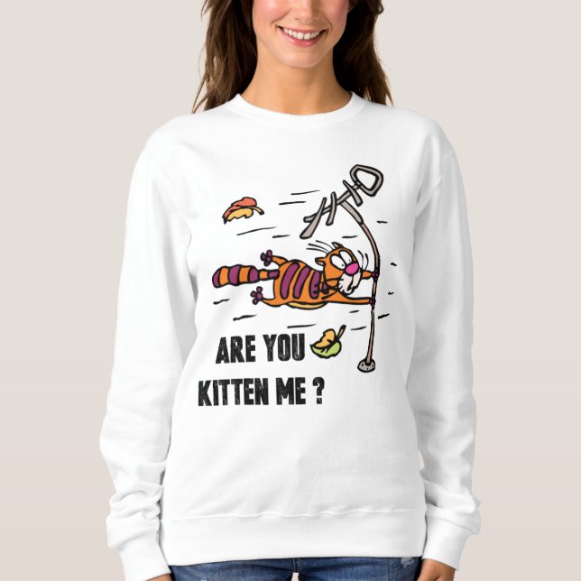 ¿Gatito? Sudadera básica para mujer (Anverso)