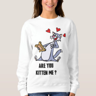 ¿Gatito? Sudadera básica para mujer