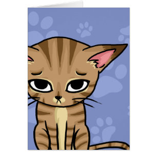 Gatito triste de Tabby