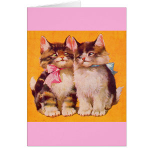 gatitos adorables en la carroza de los años 1930