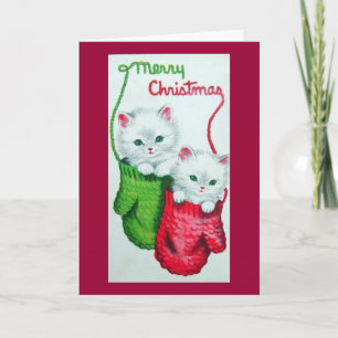 Gatitos con Mitones Feliz Navidad