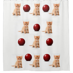 Gatitos de cortina de ducha
