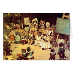 Gatitos de la escuela de un gato, Louis Wain