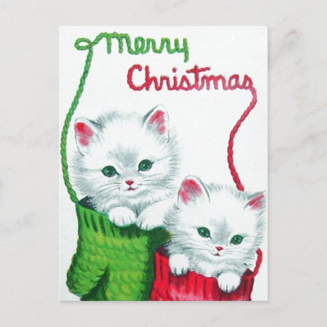 Gatitos en Mittens Feliz Navidad (Anverso)