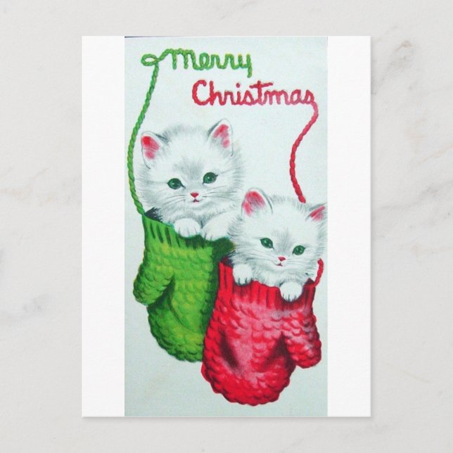 Gatitos en Mittens Feliz Navidad (Anverso)