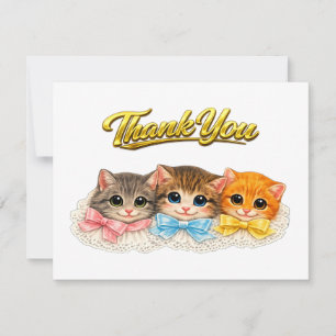 Gatitos estilo victoriano Cintas y encaje Gracias
