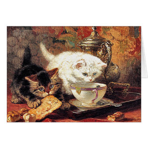 Gatitos - Té para dos - Pintura de gato