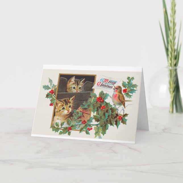 Gatitos Vintage de Navidad (Anverso)