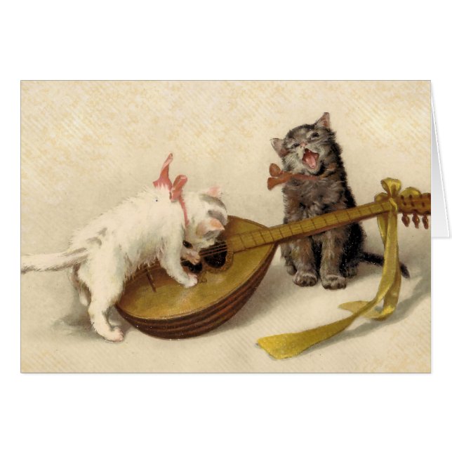 Gatitos y la mandolina (Anverso (Horizontal))