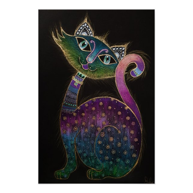 Gato 7 - Suerte no 7 Poster (Anverso)