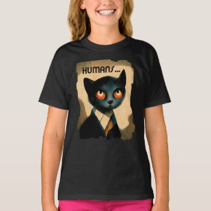 Gato aburrido por los humanos   Arte Para Camiseta