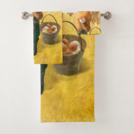 Gato Adorable con Hen en la Granja