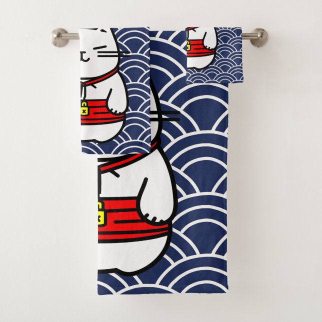 Gato afortunado japonés o Maneki-Neko (In situ)