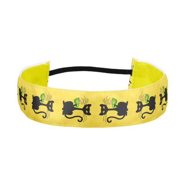 Gato amante del café de 1,5" - Banda de cabeza (Anverso)