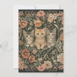 Gato Amantes del Viejo Cumpleaños Invitaciones a F