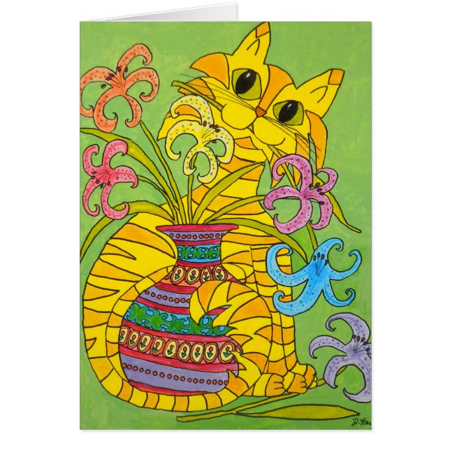 Gato amarillo con grasa de lirios (Frente)