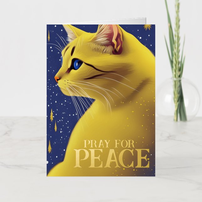 Gato Amarillo Precioso con Ojos Azules - Ucrania (Anverso)