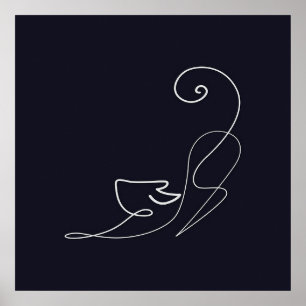 Gato animal   Arte de línea   Gato Lover