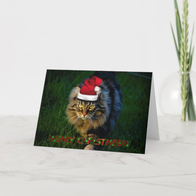 Gato animal del gatito del navidad de Navidad de (Anverso)