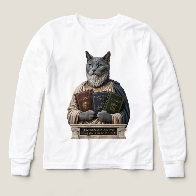 Gato Aristoteles Azul Ruso (Diseño frontal)