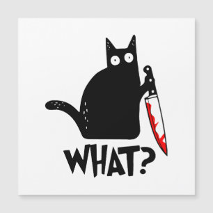 Gato asesino con cuchillo