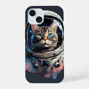 Gato Astronauta En Arte De Acuarela Espacial