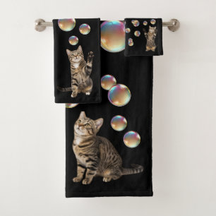Gato atigrado Burbujas Gato 