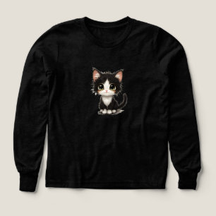 Gato Atractivo de Ojos Grandes – Gato Chibi Negro