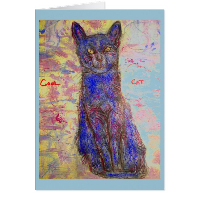 gato azul frío tipo (Frente)