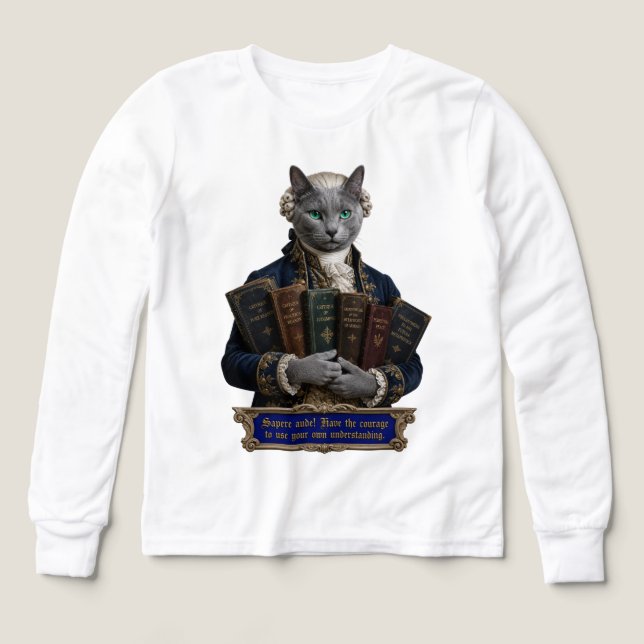 Gato Azul Ruso Immanuel Kant (Diseño frontal)